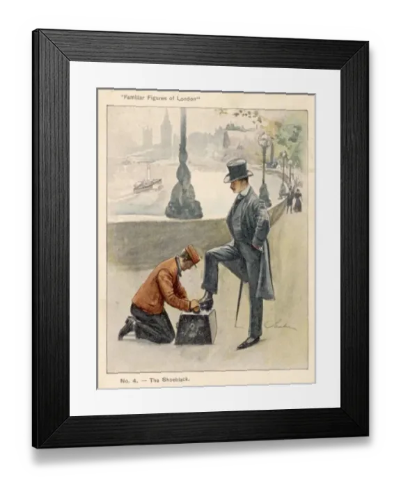 Framed Print : London Shoeblack / 1901 Framed Print : London Shoeblack / 1901