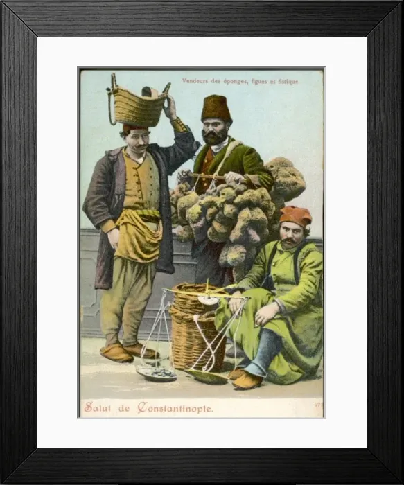 Framed Print : Sponge Sellers / Turkey Framed Print : Sponge Sellers / Turkey