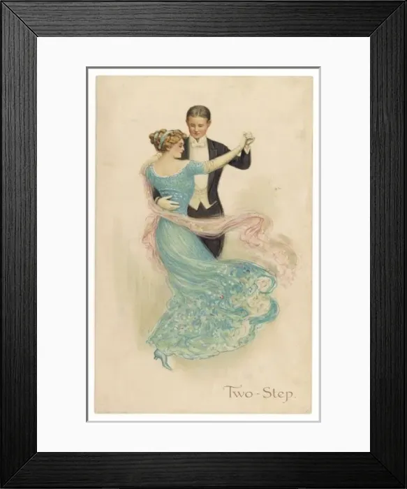 Framed Print : Couple do the Two-Step Framed Print : Couple do the Two-Step