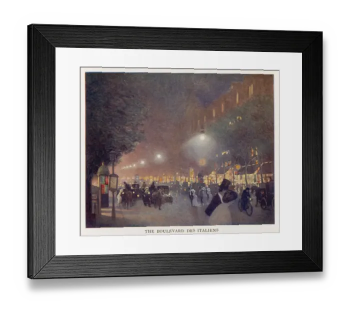 Framed Print : Paris / Boulevard Italiens Framed Print : Paris / Boulevard Italiens