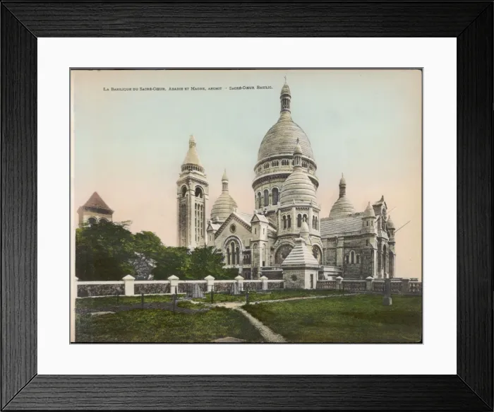 Framed Print : Paris / Sacre Coeur C1905 Framed Print : Paris / Sacre Coeur C1905