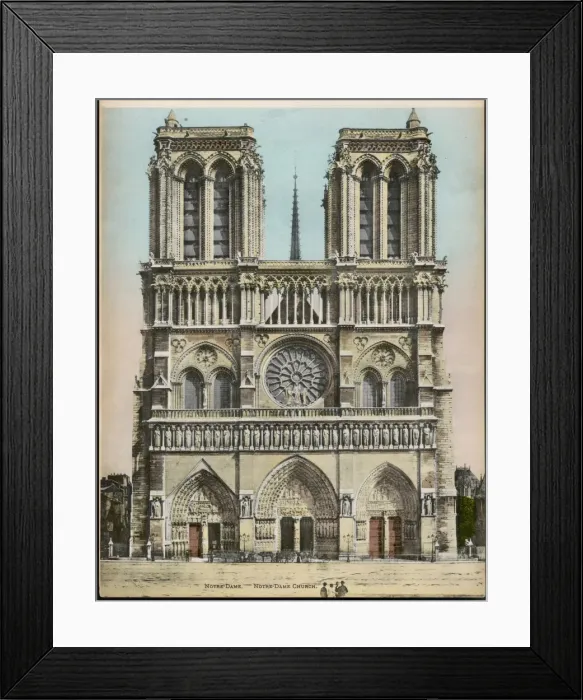 Framed Print : Paris / Notre Dame C1905 Framed Print : Paris / Notre Dame C1905