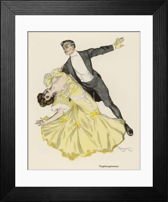 Framed Print : Tingel-Tangel Waltz