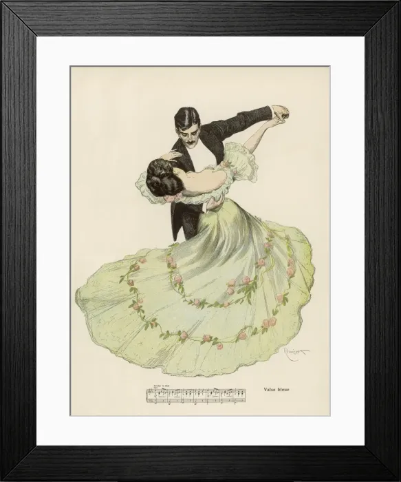 Framed Print : Valse Bleue Framed Print : Valse Bleue