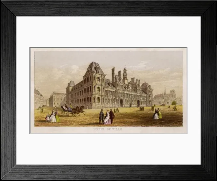 Framed Print : Paris / Hotel De Ville Framed Print : Paris / Hotel De Ville