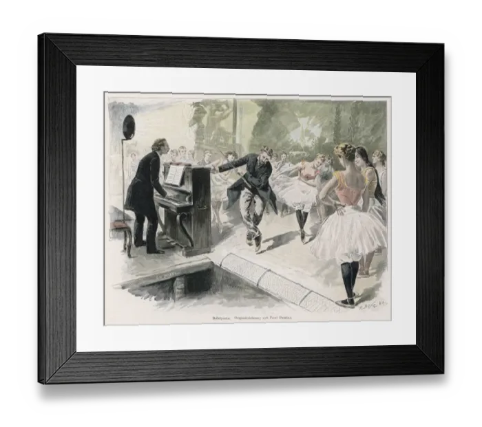 Framed Print : Rehearsing a Ballet Framed Print : Rehearsing a Ballet