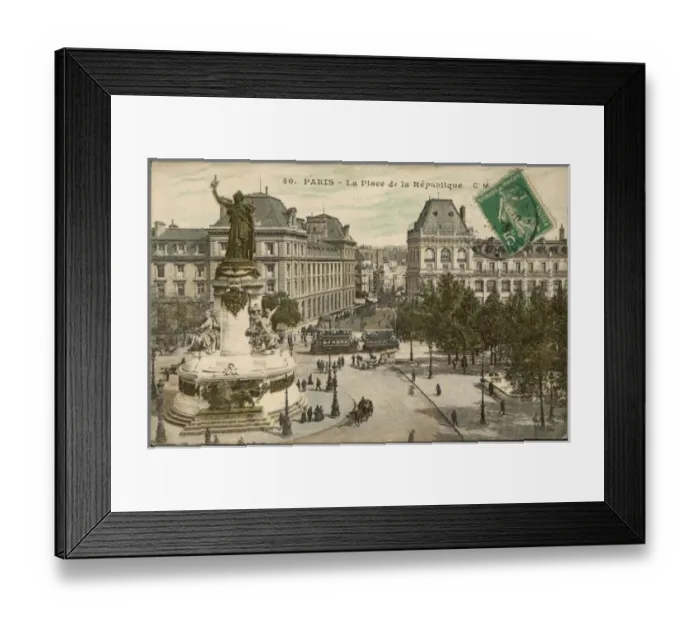 Framed Print : Paris / Place Republique Framed Print : Paris / Place Republique