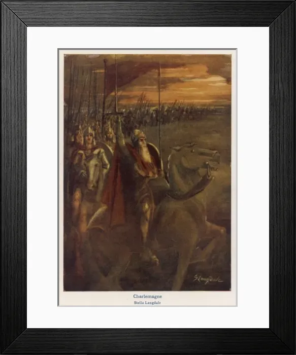 Framed Print : Charlemagne / Folk Hero Framed Print : Charlemagne / Folk Hero