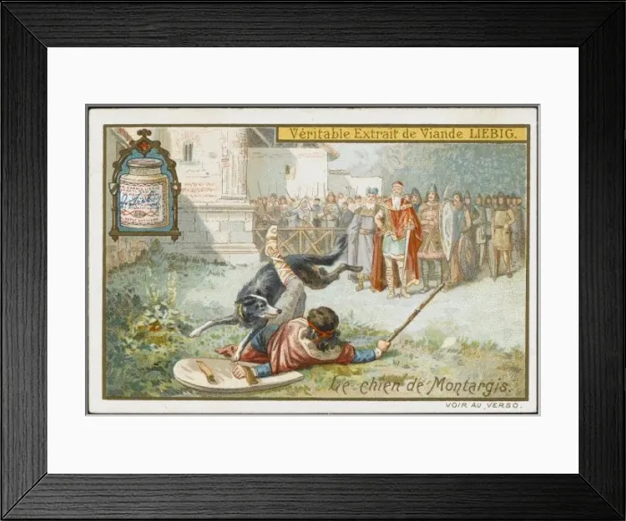 Framed Print : The Dog of Montargis Framed Print : The Dog of Montargis