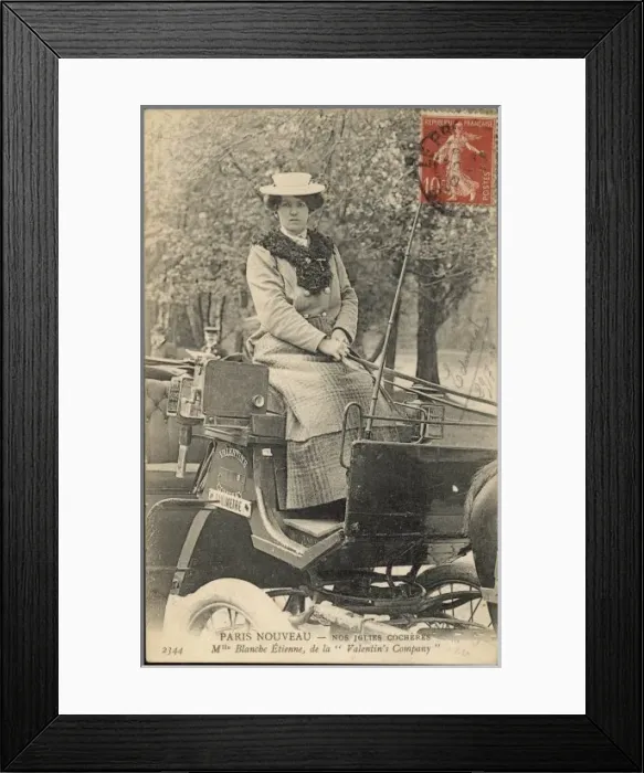 Framed Print : Lady Cabbie, Paris Framed Print : Lady Cabbie, Paris