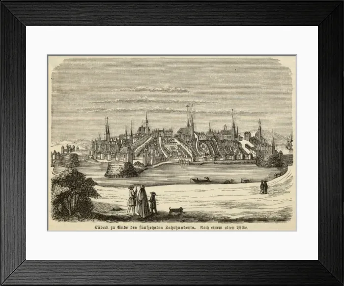 Framed Print : Germany / Lubeck / Late 16C Framed Print : Germany / Lubeck / Late 16C