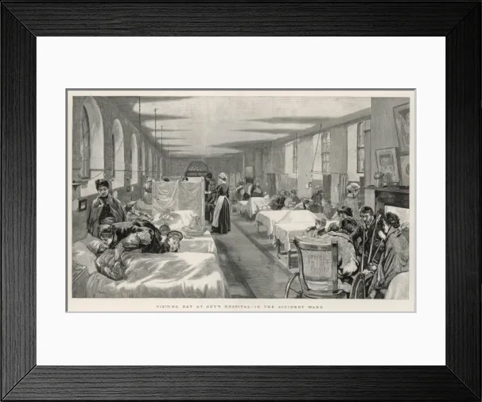 Framed Print : GUYs HOSPITAL / 1887 Framed Print : GUYs HOSPITAL / 1887