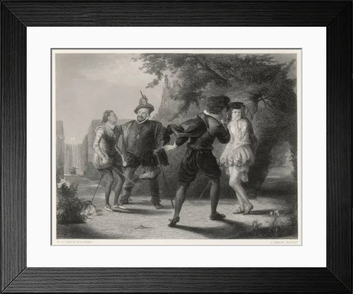 Framed Print : 12th Night / Viola Duel Framed Print : 12th Night / Viola Duel