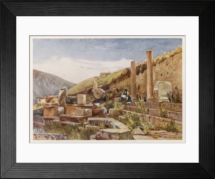 Framed Print : Greece / Delphi / Portico Framed Print : Greece / Delphi / Portico