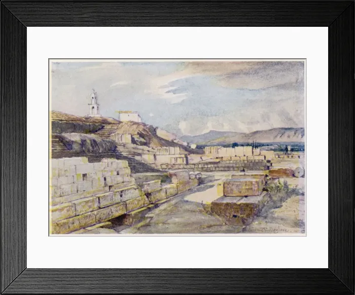 Framed Print : Greece / Eleusis / Temple Framed Print : Greece / Eleusis / Temple
