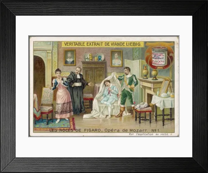 Framed Print : Mozart / Nozze / Liebig 1 Framed Print : Mozart / Nozze / Liebig 1