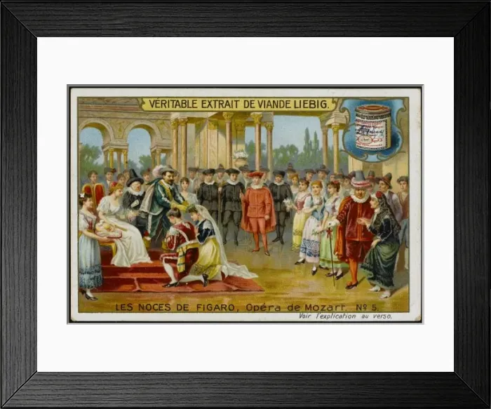 Framed Print : Mozart / Nozze / Liebig 5 Framed Print : Mozart / Nozze / Liebig 5