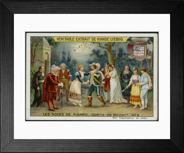 Framed Print : Mozart / Nozze / Liebig 6 Framed Print : Mozart / Nozze / Liebig 6