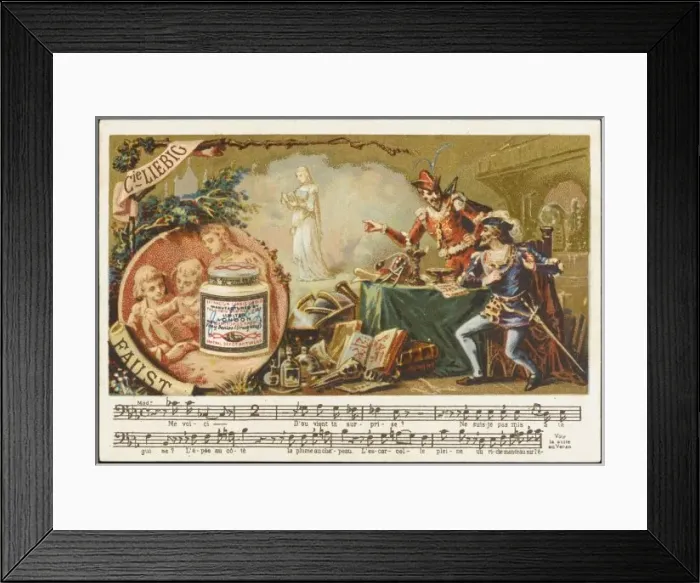 Framed Print : Faust - Liebig Framed Print : Faust - Liebig