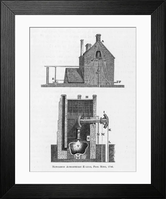 Framed Print : Newcomen Eng, Pool Mine Framed Print : Newcomen Eng, Pool Mine