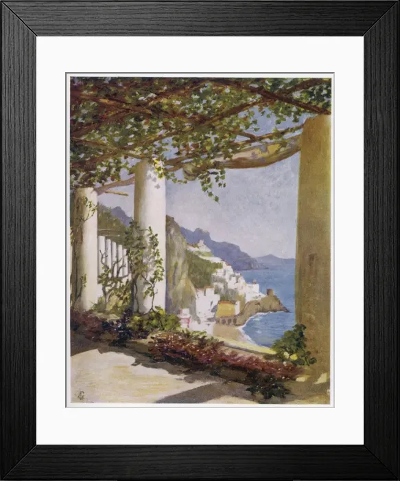 Framed Print : Italy / Amalfi / Terrace Framed Print : Italy / Amalfi / Terrace