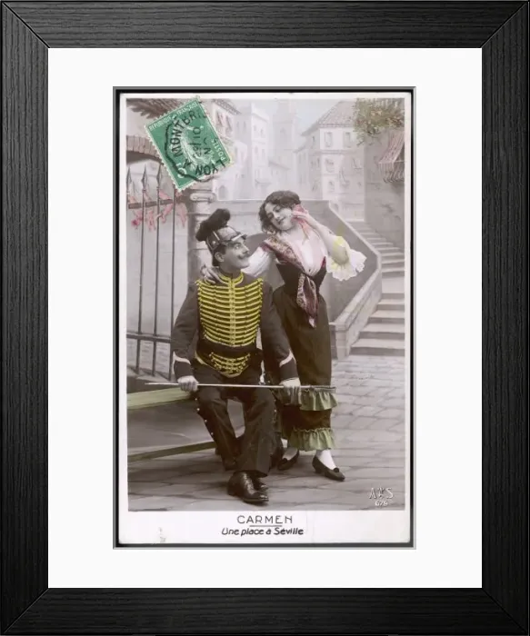 Framed Print : Carmen Card Series - 1 Framed Print : Carmen Card Series - 1
