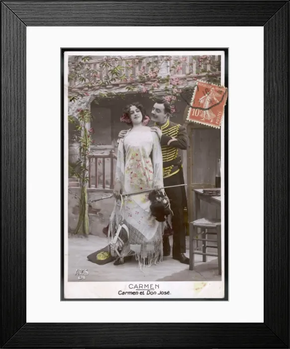 Framed Print : Carmen Card Series - 2 Framed Print : Carmen Card Series - 2