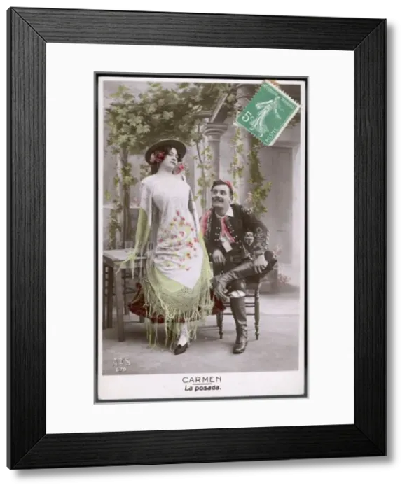 Framed Print : Carmen Card Series - 3 Framed Print : Carmen Card Series - 3