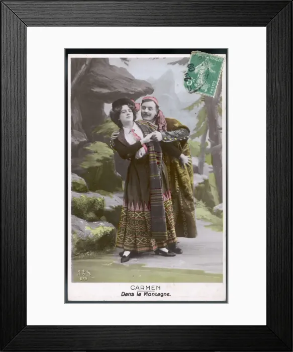 Framed Print : Carmen Card Series - 4 Framed Print : Carmen Card Series - 4