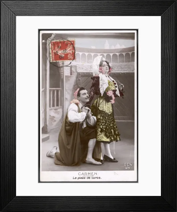 Framed Print : Carmen Card Series - 5 Framed Print : Carmen Card Series - 5