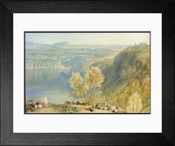Framed Print : Italy / Lake Nemi C1818 Framed Print : Italy / Lake Nemi C1818