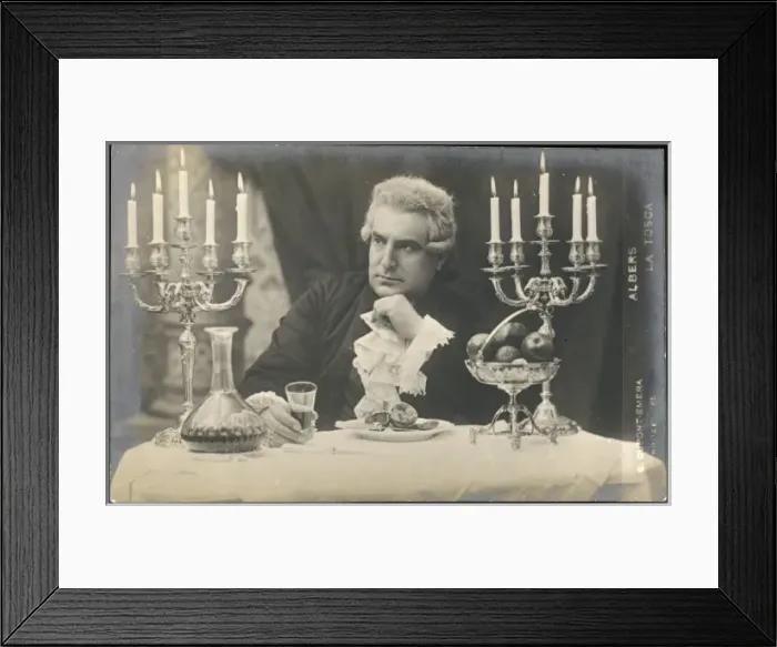 Framed Print : Albers as Scarpia Framed Print : Albers as Scarpia