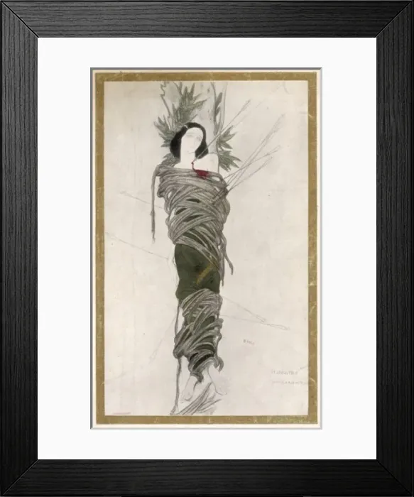 Framed Print : Rubinstein as Saint Seb Framed Print : Rubinstein as Saint Seb