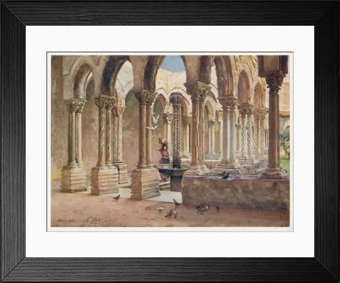 Framed Print : Sicily  /  Monreale 1911