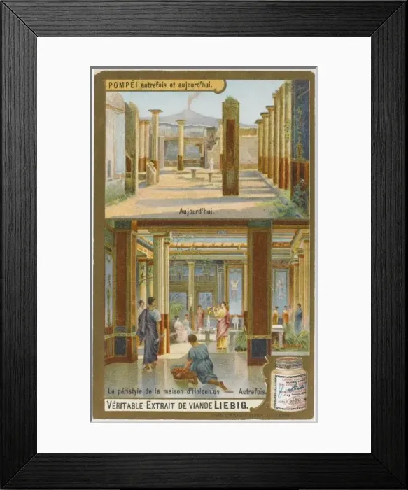 Framed Print : Pompeiian House (Recon. ) Framed Print : Pompeiian House (Recon. )