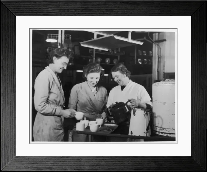 Framed Print : Factory Tea Break Framed Print : Factory Tea Break