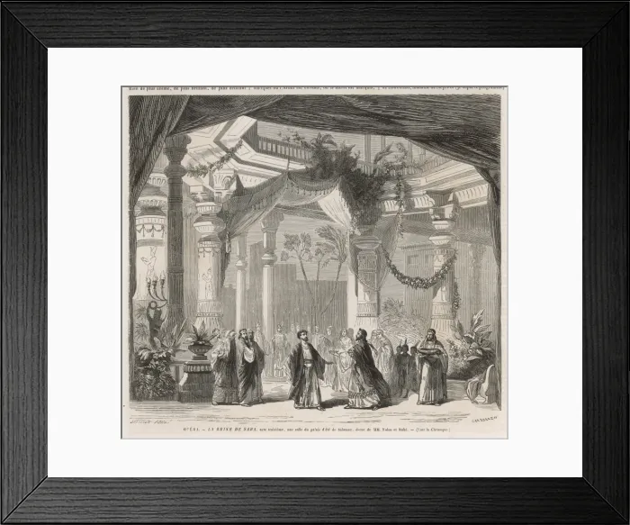 Framed Print : Gounod / Reine De Saba Framed Print : Gounod / Reine De Saba