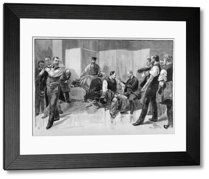 Framed Print : Vaccination / Cow / 1894 Framed Print : Vaccination / Cow / 1894