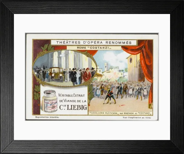Framed Print : Mascagni / Cav - Liebig Framed Print : Mascagni / Cav - Liebig
