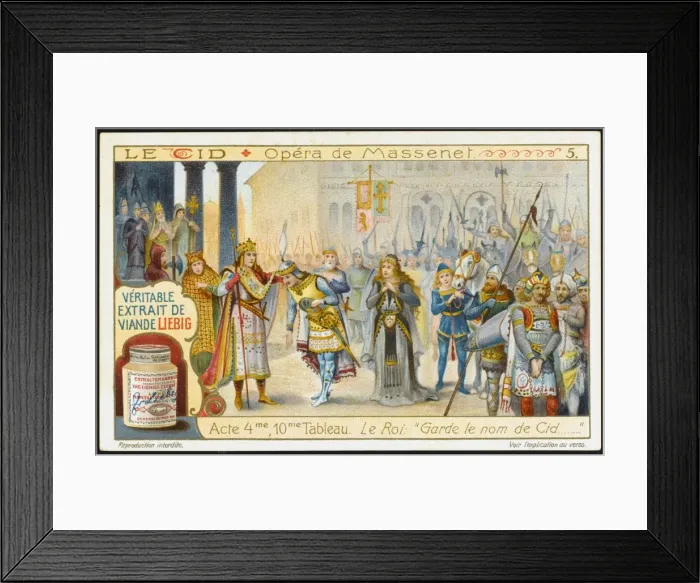 Framed Print : Massenet / Cid / Liebig 5 Framed Print : Massenet / Cid / Liebig 5