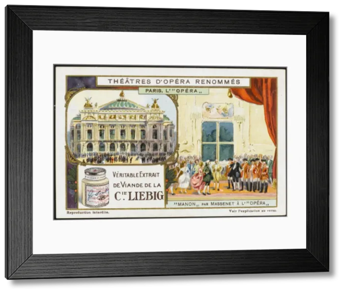Framed Print : Massenet / Manon / Liebig Framed Print : Massenet / Manon / Liebig