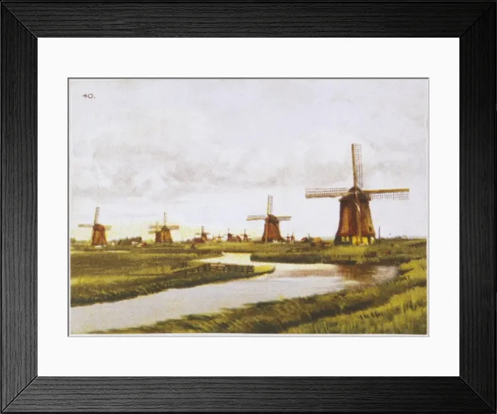 Framed Print : Windmill, Schermenpolder