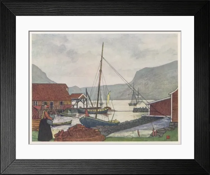 Framed Print : Norway / Moldoen 1905 Framed Print : Norway / Moldoen 1905