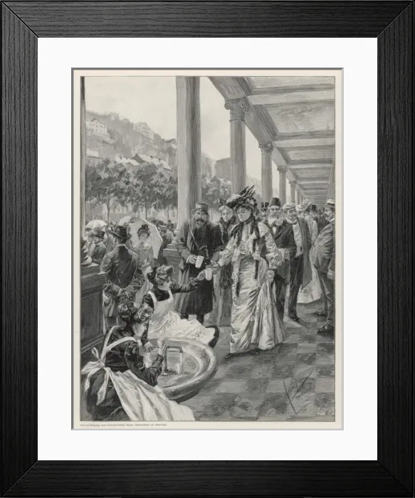 Framed Print : SPA / TAKING THE WATER / 04 Framed Print : SPA / TAKING THE WATER / 04