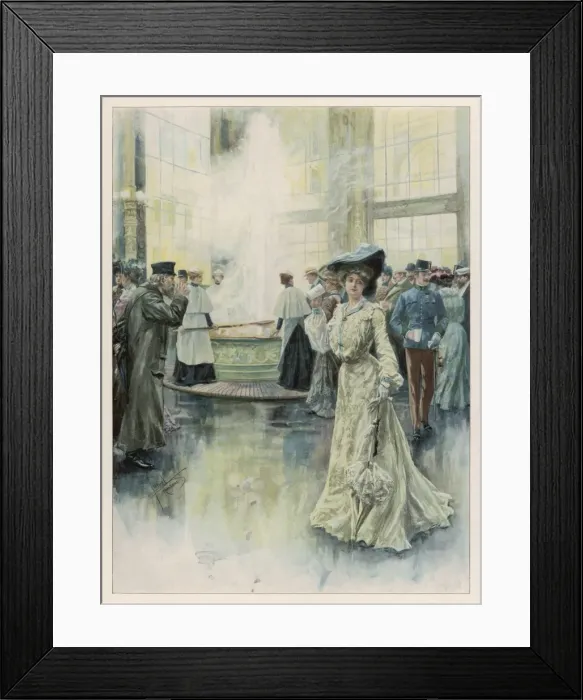 Framed Print : Spa in Germany / 1904 Framed Print : Spa in Germany / 1904