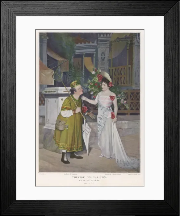 Framed Print : Offenbach / Belle Helene Framed Print : Offenbach / Belle Helene