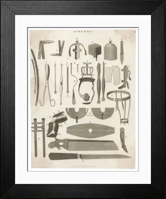 Framed Print : Surgical Instruments Framed Print : Surgical Instruments