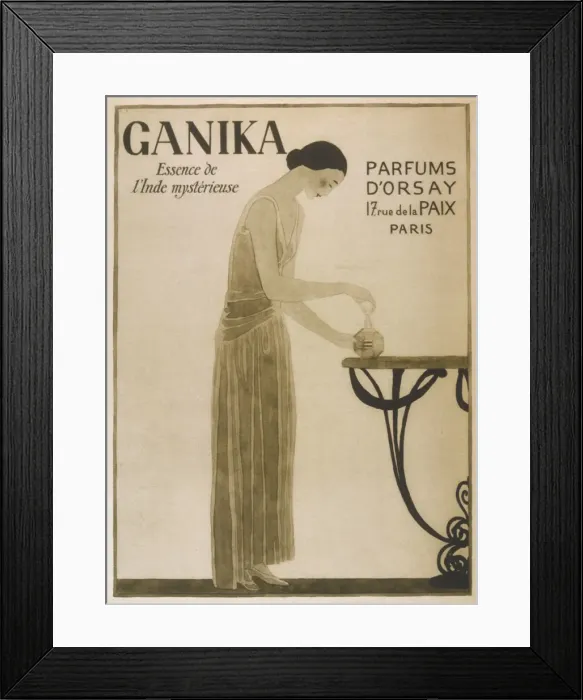 Framed Print : Advert / Ganika Perfume Framed Print : Advert / Ganika Perfume