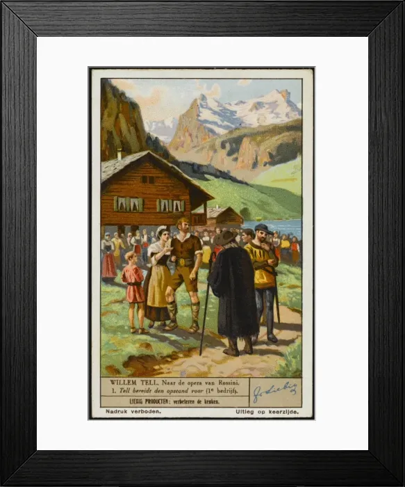 Framed Print : Rossini / Tell / Liebig 1 Framed Print : Rossini / Tell / Liebig 1