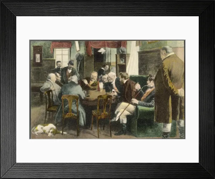 Framed Print : Fritz Reuter in Inn Framed Print : Fritz Reuter in Inn